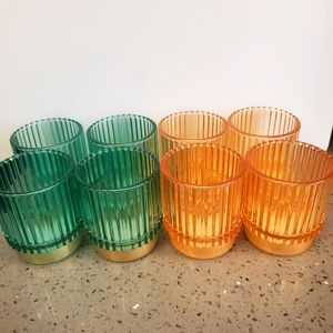 8 Colorful Candle Votives